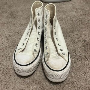 Converse high top platforms White